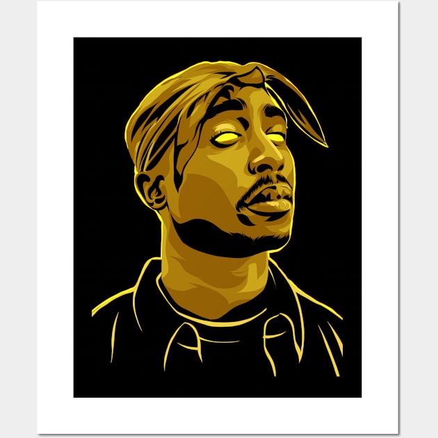 2 Pac Illustration Wall Art by Heywids